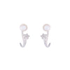 Bedazzling Beauty Pearl Silver Earrings