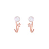 Bedazzling Beauty Pearl Silver Earrings