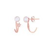 Bedazzling Beauty Pearl Silver Earrings