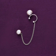  Bounded Beauty Pearl Silver Earrings