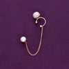 Bounded Beauty Pearl Silver Earrings