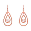 Stunning Pearly Teardrops Silver Earrings