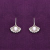 Oystered Argent Pearl Silver Earrings