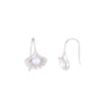 Oystered Argent Pearl Silver Earrings