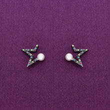  Multicolour Starry Pearl Silver Earrings