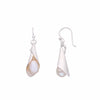 Charming Conches Pearl Silver Earrings