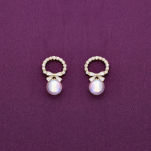  Classy Elegance Pearl Silver Earrings