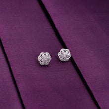  Minimalistic Studs Floral Parade Silver Earrings