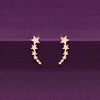 Sterling String of Stars Silver Drop Earrings