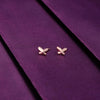Minimalistic Argent Butterfly Silver Earrings