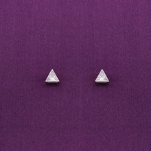  Tantalizing Triangles Small Casual Silver Studs Earrings
