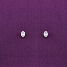  Oval Orbits Casual Silver Studs Earrings