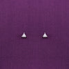 Teeny Triangles Casual Silver Studs Earrings