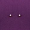 Teeny Triangles Casual Silver Studs Earrings