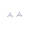 Teeny Triangles Casual Silver Studs Earrings