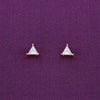 Teeny Triangles Casual Silver Studs Earrings