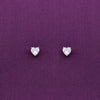 Dainty Hearts Silver Earrings