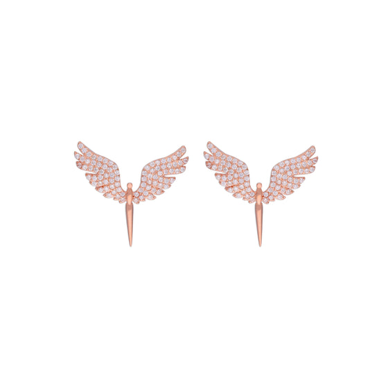 Pretty Phoenix Silver Studs Earrings
