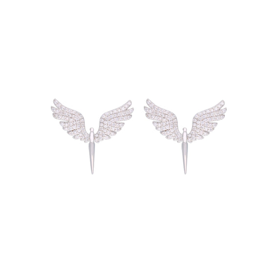 Pretty Phoenix Silver Studs Earrings