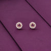Minimalistic Smiley Silver Earrings