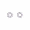 Rounds Of Radiance Casual Silver Studs Earrings