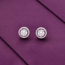  Royal Diamante Rose Gold Studs Earrings