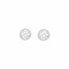 Royal Diamante Rose Gold Studs Earrings