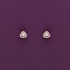 Tantalizing Triangles Silver Studs Earrings