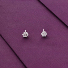  Minimal Zircon Blossoms Casual Silver Studs Earrings