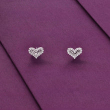  Minimalistic Heart-shaped Silver Earrings