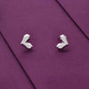 Classic Crystal Heart Diamond Silver Earrings