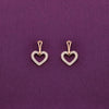 Heavenly Hearts Silver Stud Earrings