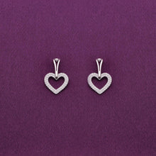  Heavenly Hearts Silver Stud Earrings