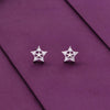 Stars Zircon Studded Silver Earrings