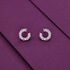 Crystals Casual Silver Studs Earrings