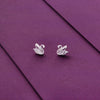 STYLISH SWAN ZIRCON CUT SILVER CASUAL STUDS