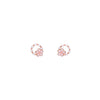 Chic Floral Pearl Silver Earrings