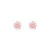 Minimalistic Floral Studs Silver Earrings