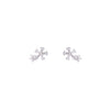 Crystal Flare Casual Silver Studs Earrings