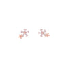 Crystal Flare Casual Silver Studs Earrings