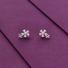  Crystal Flare Casual Silver Studs Earrings