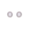 Shining Sun Oval Shaped Statement Rose Gold Studs Earrings