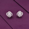 Royal Knot Statement Silver Earrings