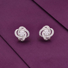  Royal Knot Statement Silver Earrings