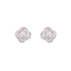 Royal Knot Statement Silver Earrings