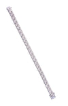 Men’s Zigzag Zircon Silver Bracelet