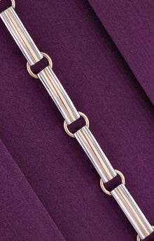  Men's Classy Dual Tone Silver Bracelet