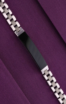  Men's Premium Silver Link Identity Bracelet