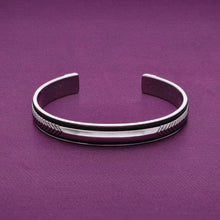  Men's Premium Engraved Leather Cuff Bracelet