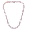 Men’s Zircon Cuban Link Silver Chain